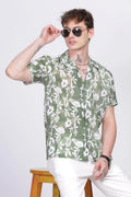 SUPERB IMPORTED POLYESTER LYCRA FABRIC FANCY HALF SLEEVE PRINTER SHIRT