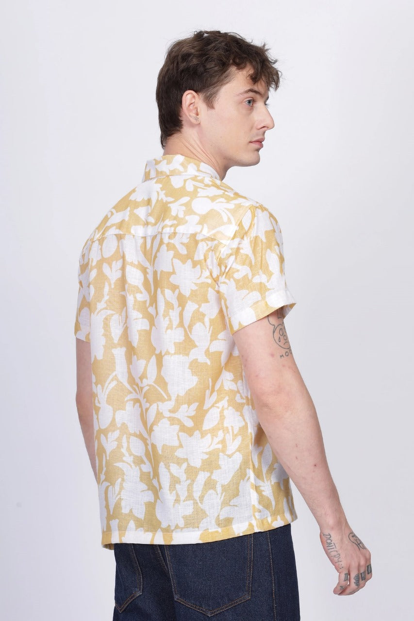 SUPERB IMPORTED POLYESTER LYCRA FABRIC FANCY HALF SLEEVE PRINTER SHIRT