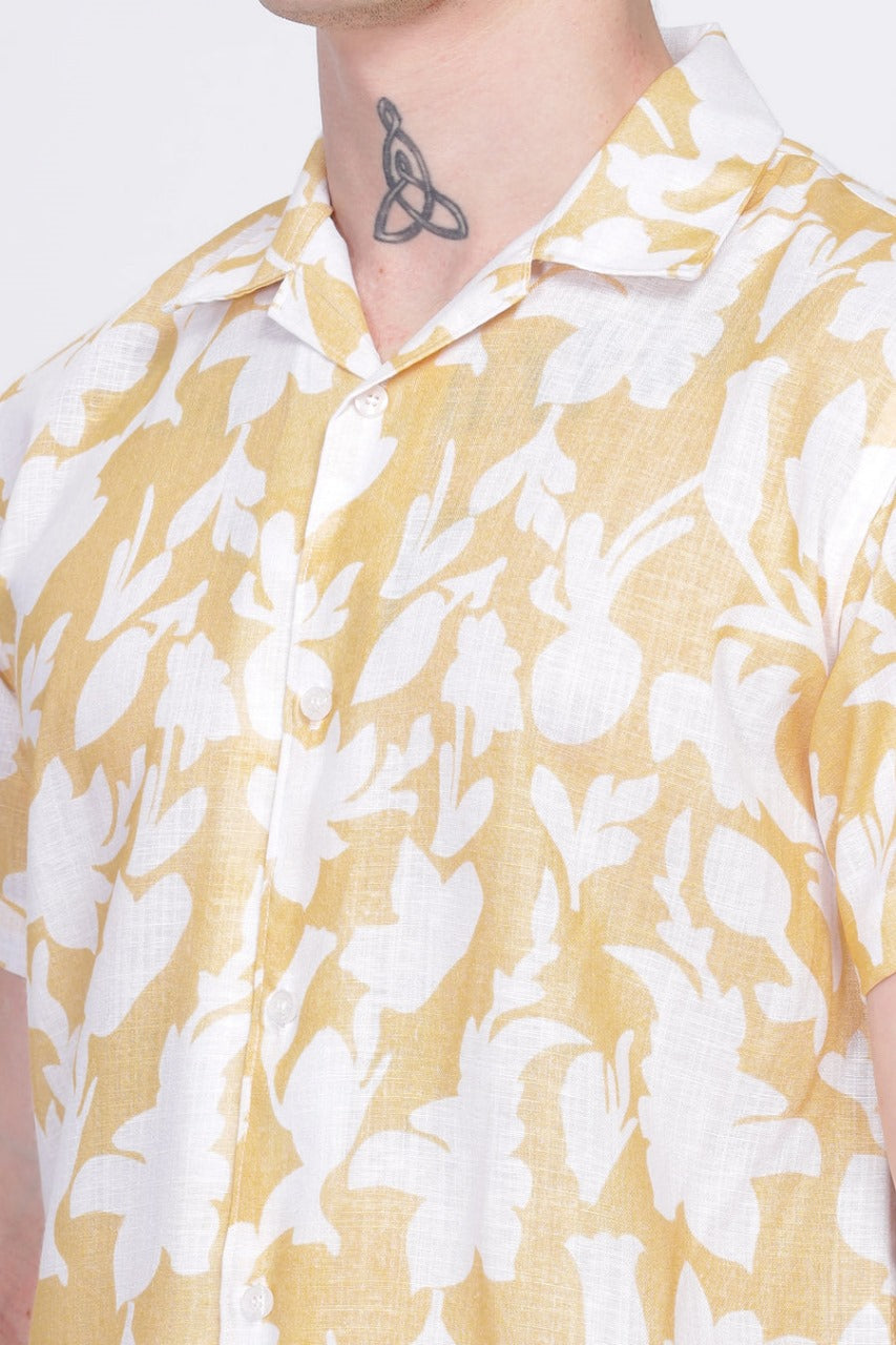SUPERB IMPORTED POLYESTER LYCRA FABRIC FANCY HALF SLEEVE PRINTER SHIRT