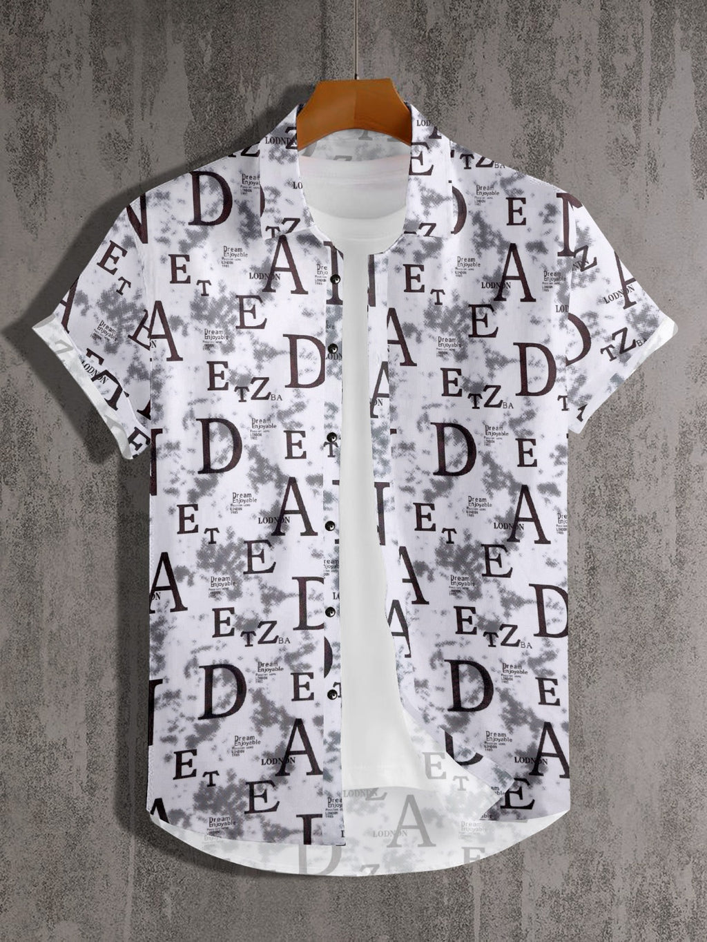 SUPERB IMPORTED POLYESTER LYCRA FABRIC FANCY HALF SLEEVE PRINTER SHIRT