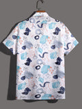 SUPERB IMPORTED POLYESTER LYCRA FABRIC FANCY HALF SLEEVE PRINTER SHIRT