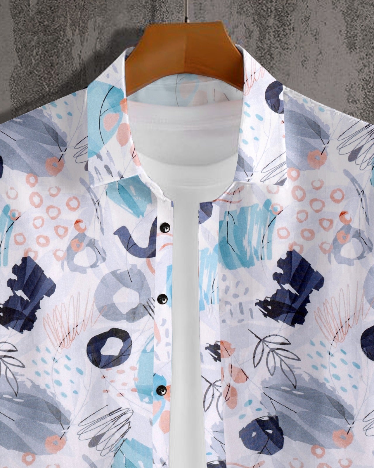 SUPERB IMPORTED POLYESTER LYCRA FABRIC FANCY HALF SLEEVE PRINTER SHIRT